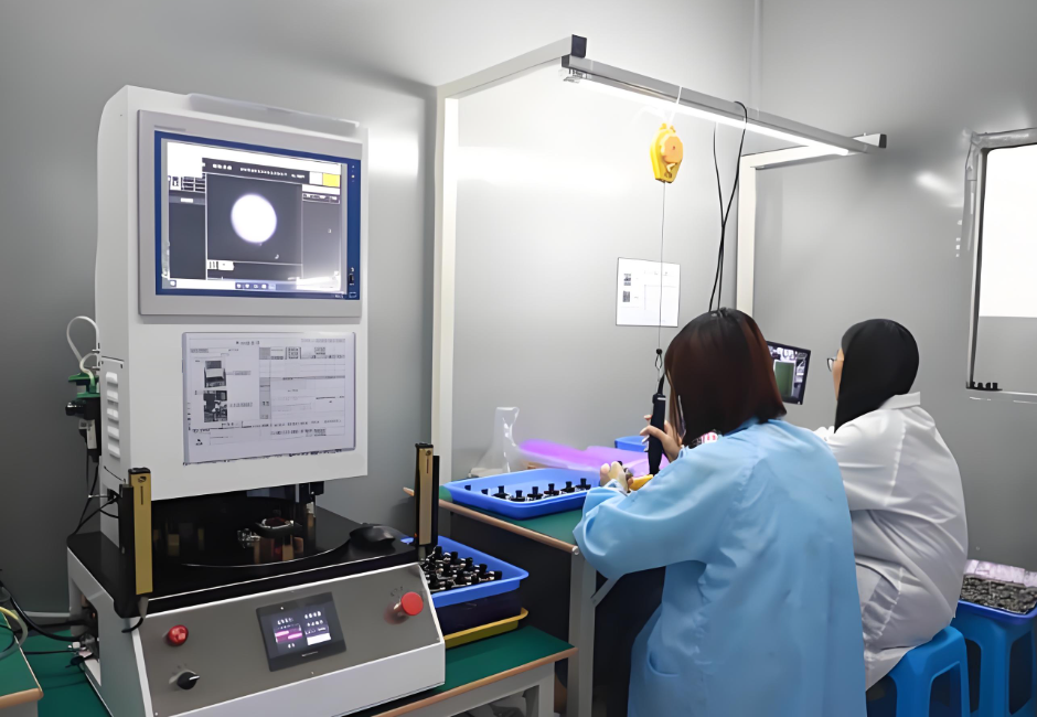 Electronics quality inspection workbench with measurement instruments