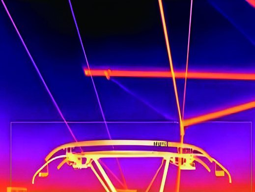 Railway pantograph thermal monitoring