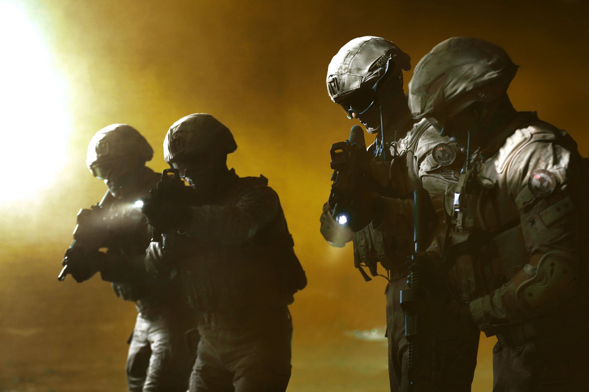 Helmet-Mounted Thermal and Low-Light Fusion for Night Patrol Teams