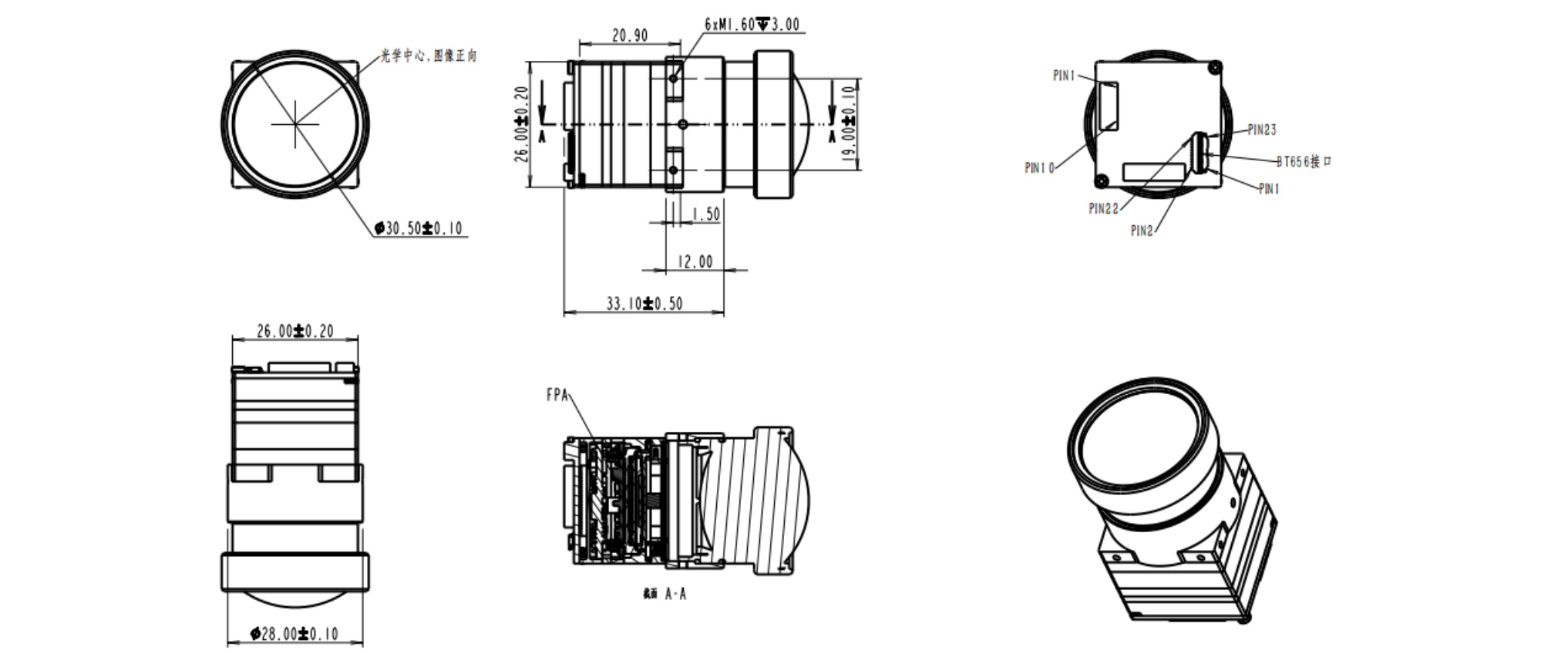 Mechanical Dimensions — SPECTRA L04C